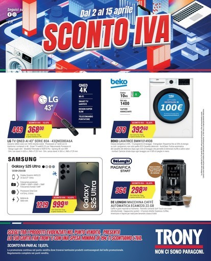 Sconto IVA da Trony!