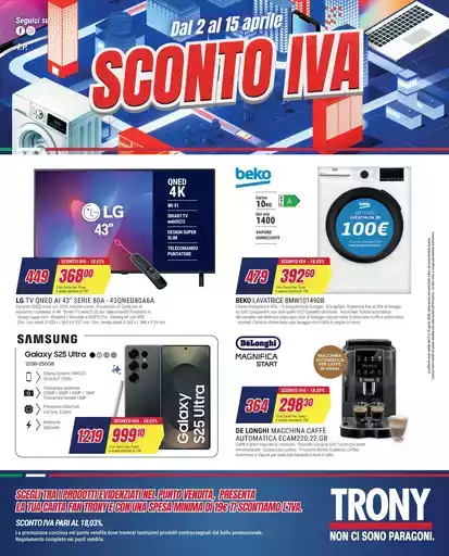 Sconto IVA da Trony!