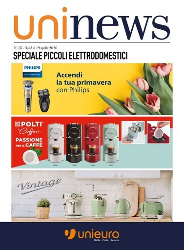 Speciale Piccoli elettrodomestici da Unieuro!