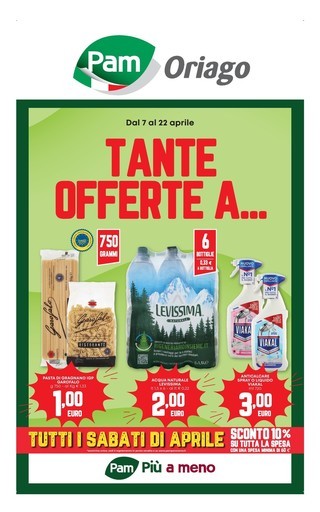 Pam: Tante offerte a 1€, 2€, 3€
