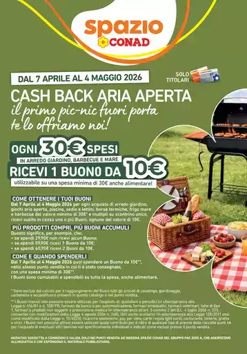 Cash Back Aria Aperta