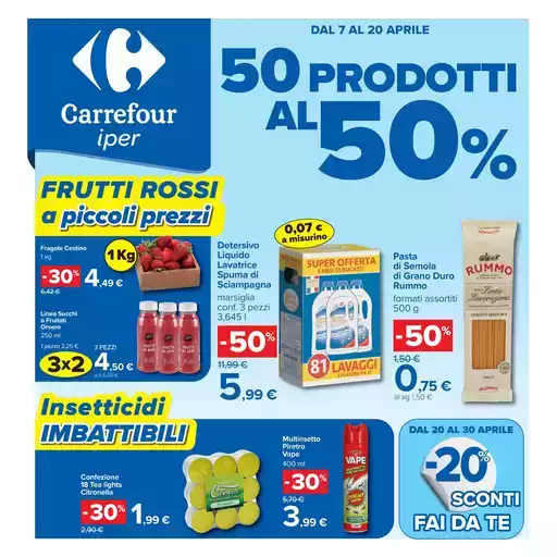 50 prodotti al 50% 50 prodotti al 50%