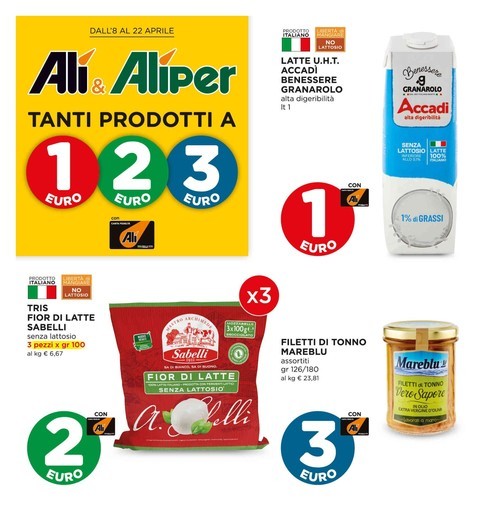 Tanti prodotti a 1,2,3 euro