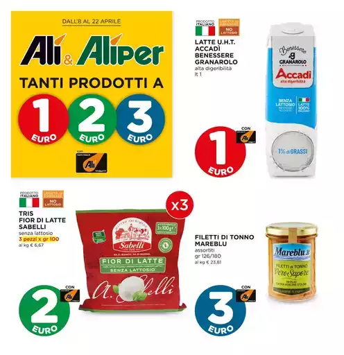 Tanti prodotti a 1,2,3 euro