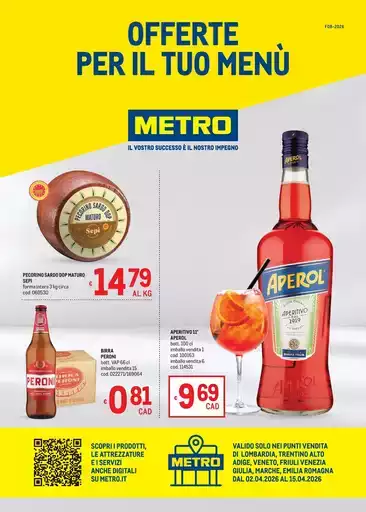 Offerte per il tuo Menù - AREA 1