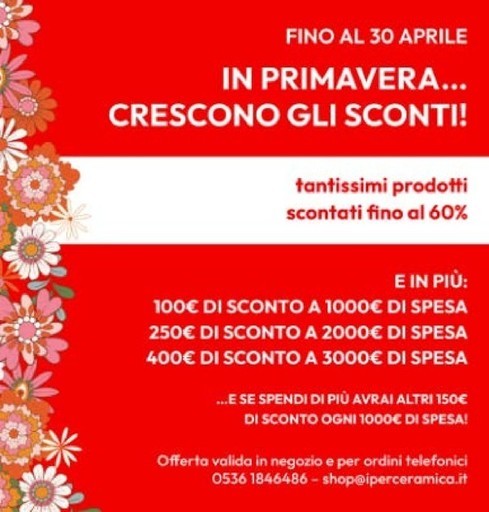 Fino al 30 aprile