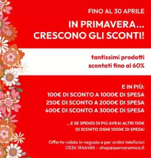 Fino al 30 aprile