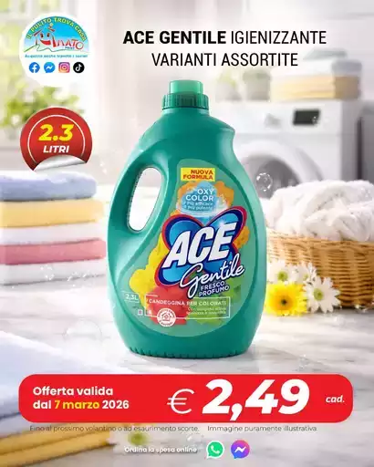 Ace gentile igienizzante varianti assortite