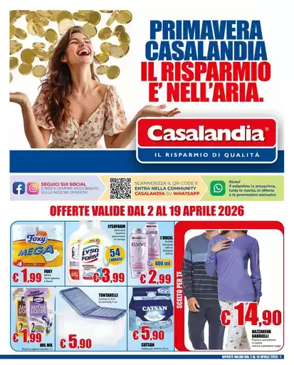 Primavera casalandia il risparmio e' nell'aria.