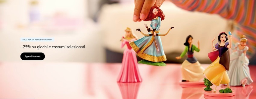 -25% su giochi e costumi selezionati