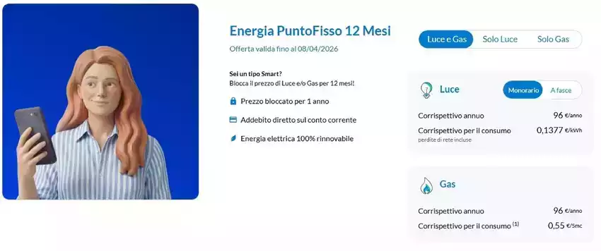 Energia PuntoFisso 12 Mesi Energia PuntoFisso 12 Mesi