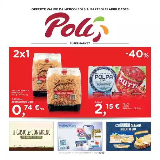 OFFERTE VALIDE DA MERCOLEDÌ 8 A MARTEDÌ 21 APRILE 2026 OFFERTE VALIDE DA MERCOLEDÌ 8 A MARTEDÌ 21 APRILE 2026