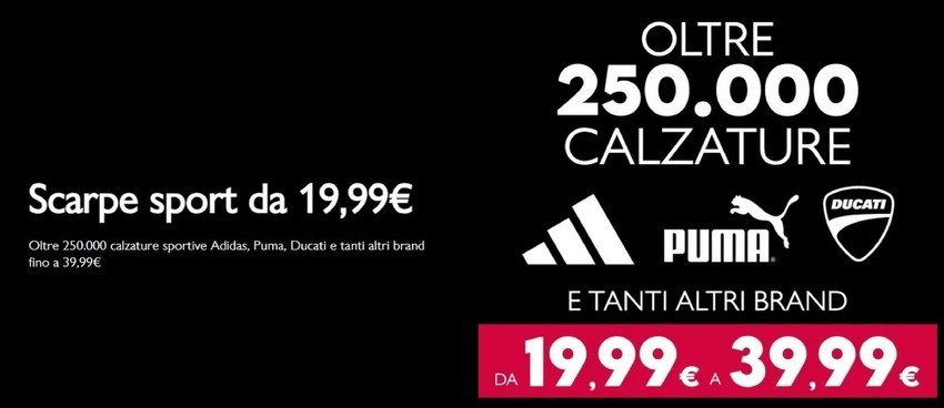 Scarpe sport da 19.99€