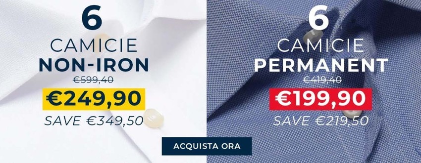 6 camicie non-iron