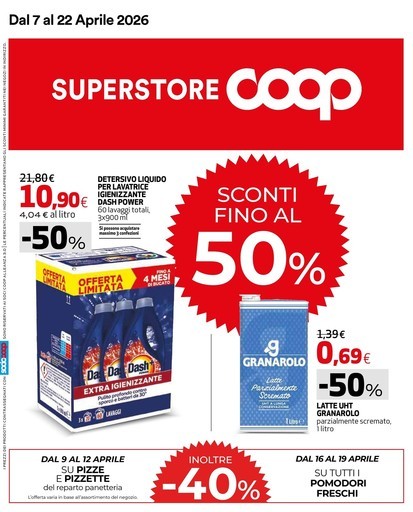Sconti fino al 50%
