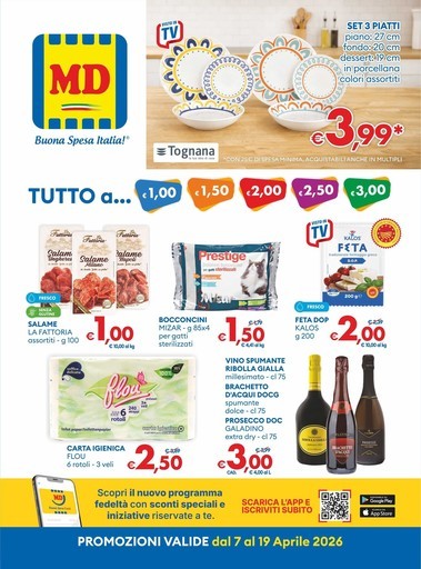 Tutto a ... 1€, 1.5€, 2€, 2.5€, 3€