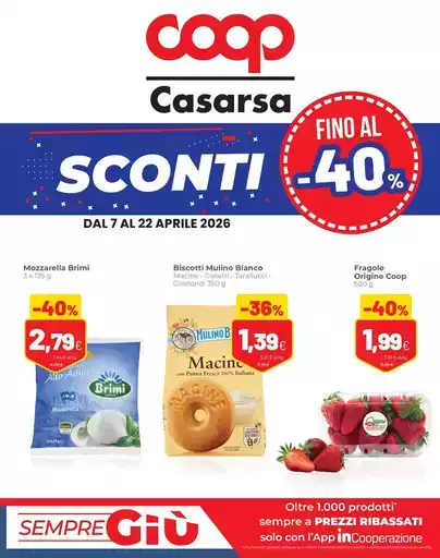 Sconti fino al 40%