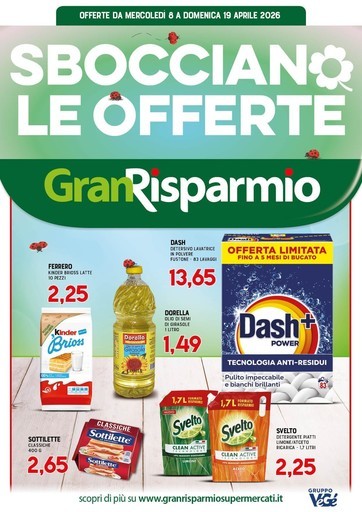 Sbocciano le offerte