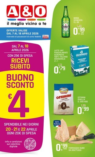 Offerte valide dal 7 al 18 aprile 2026