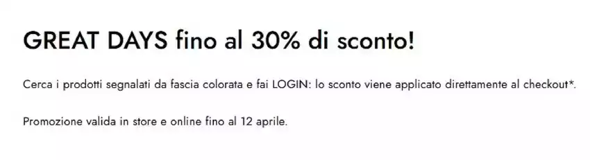 Fino al 30% Fino al 30%