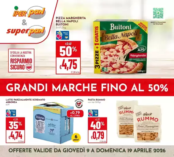 Grandi marche fino al 50%