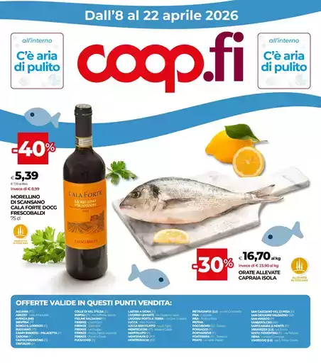 Dall’8 al 22 aprile 2026 Dall’8 al 22 aprile 2026