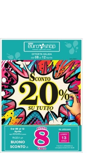 Sconto 20% su tutto