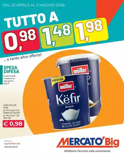 Tutto a 0,98-1,48-1,98