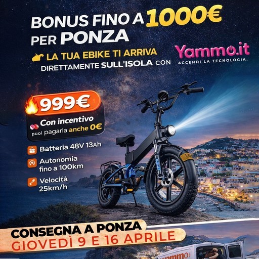 Bonus fino a 1000 euro per ponza