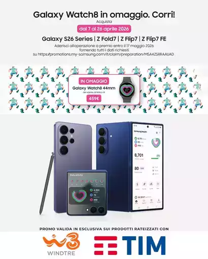 Galaxy Watch8 in omaggio. Corri!