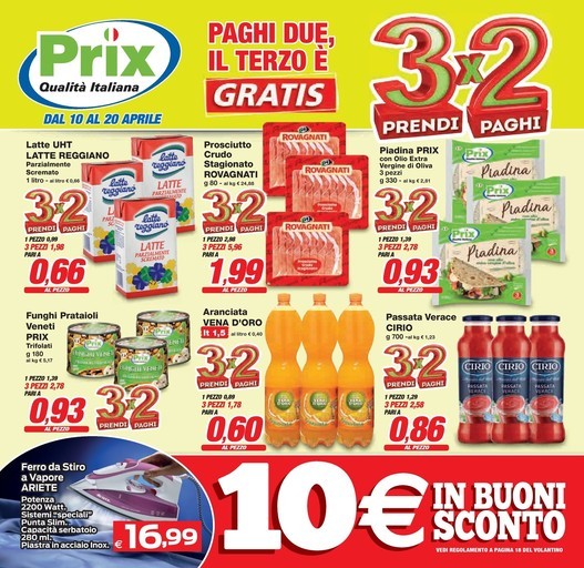 3 prendi x 2 paghi