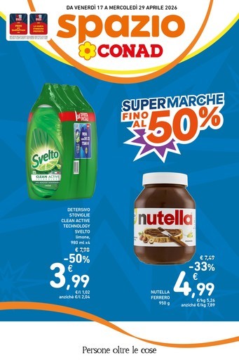Offerte Spazio Conad: super marche fino al 50%