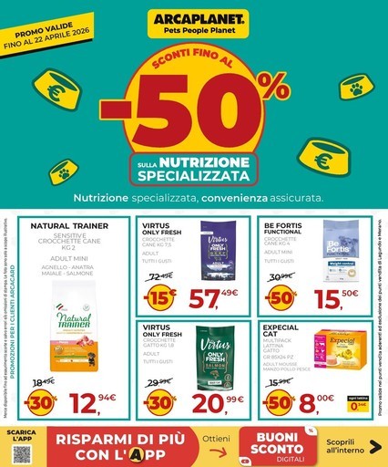 -50% sulla nutrizione specializzata