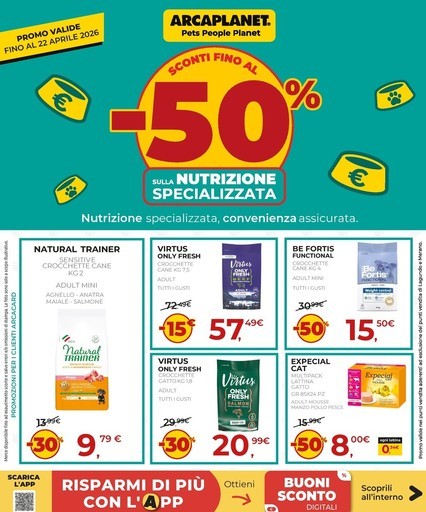 -50% sulla nutrizione specializzata