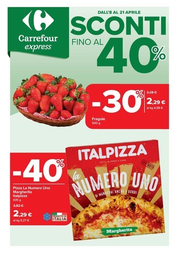 Sconti fino al 40%