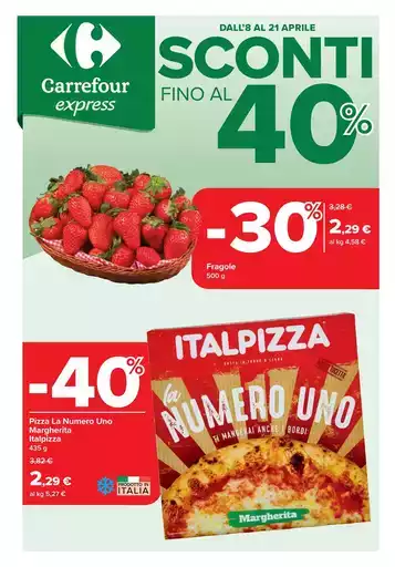 Sconti fino al 40%