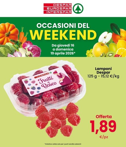 Occasioni del weekend