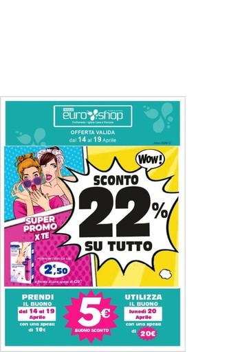Sconto 22% su tutto