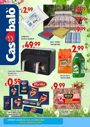 OFFERTE VALIDE DAL 15 AL 30 APRILE 2026