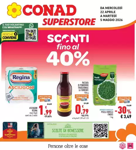 Sconti fino al 40%