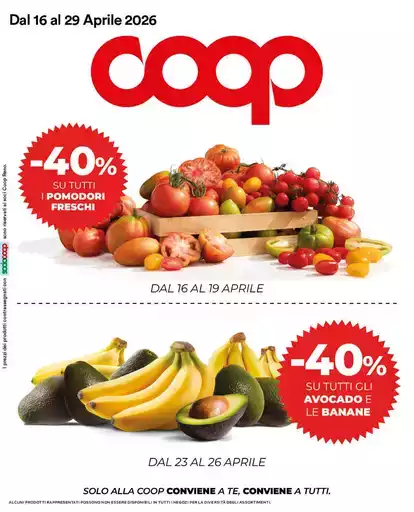 Dal 16 al 29 aprile 2026 Dal 16 al 29 aprile 2026