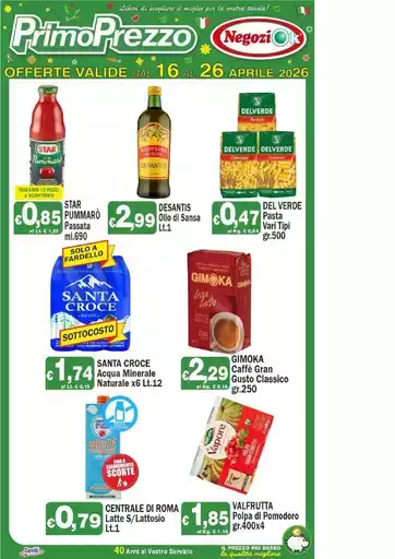 Offerte valide dal 16 al 26 aprile 2026