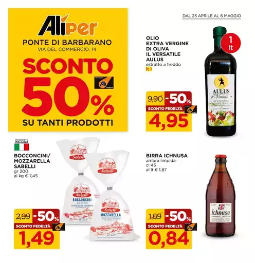 Sconto 50%