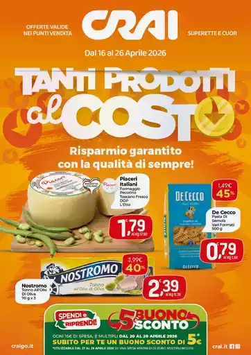 Tanti prodotti al costo