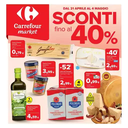 Sconti fino al 40%