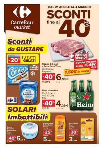 Sconti fino al 40%