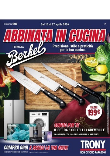 TRONY - VOLANTINO - Informatica TV Telefonia e Elettrodomestici online