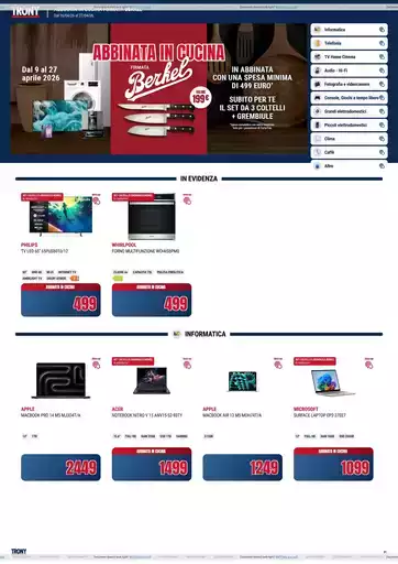 TRONY - VOLANTINO - Informatica TV Telefonia e Elettrodomestici online