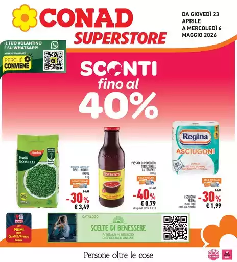 Sconti fino al 40%