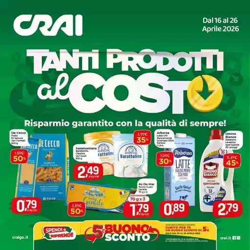 TANTI PRODOTTI AL COSTO